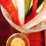 野菜スティックとチリマヨソース